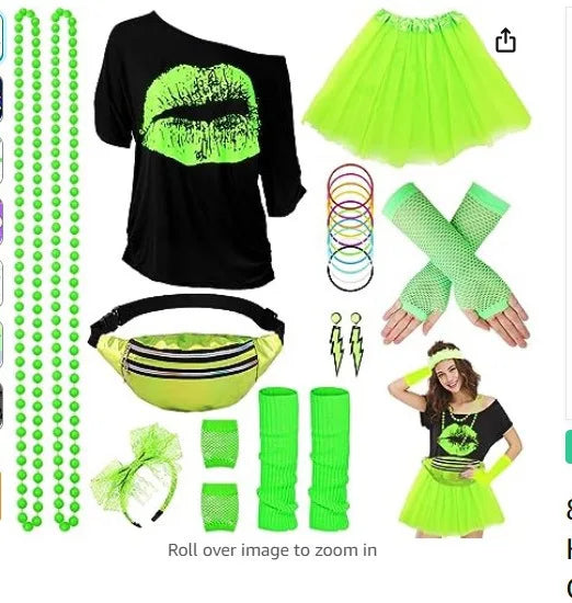 Hippie Fantasia 80s 90s Costume Women Disco Party Cosplay Disguise Adult Women Halloween Carnival Vintage Rock Clothes Hip-Hop