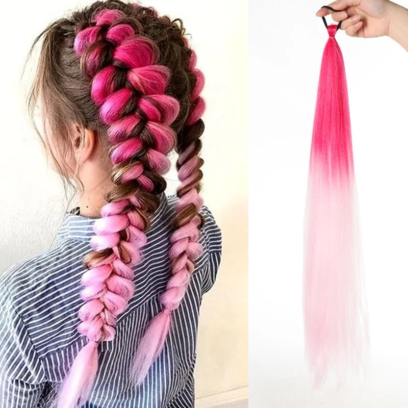 LUPU 26 Inch Ombre Ponytail Extension