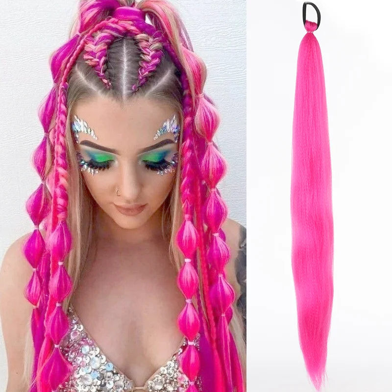 LUPU 26 Inch Ombre Ponytail Extension