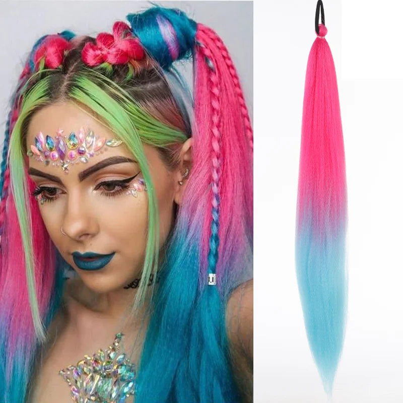 LUPU 26 Inch Ombre Ponytail Extension