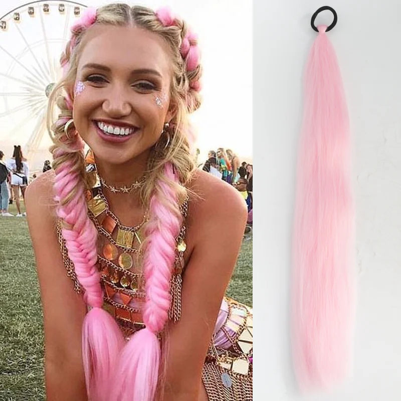 LUPU 26 Inch Ombre Ponytail Extension