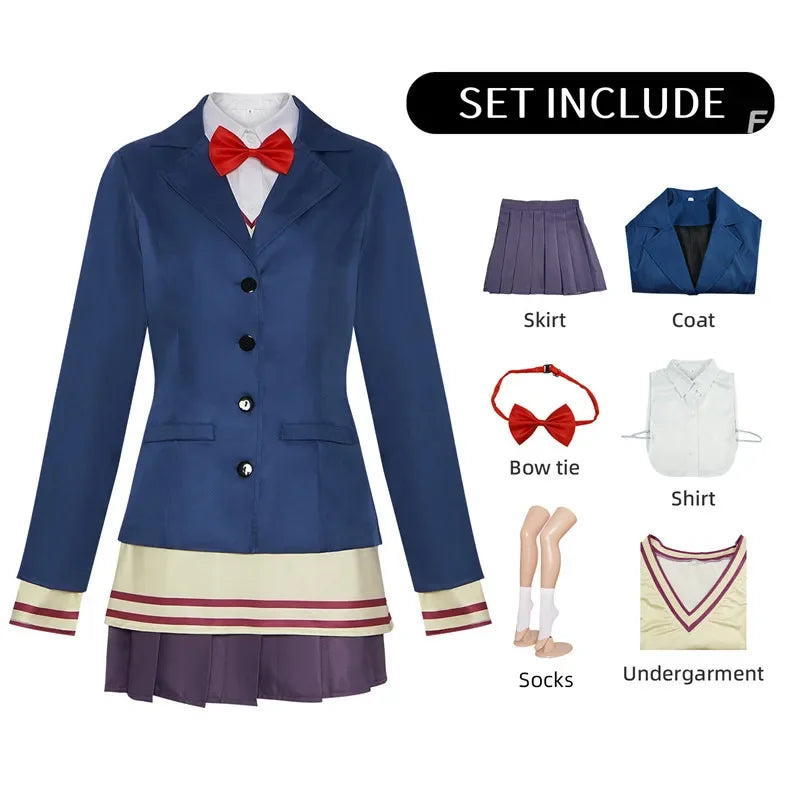 DAN DA DAN Momo Ayase Cosplay Costume School Adult Uniform Carnival Anime Uniform Halloween Party Costumes Masquerade Women Game