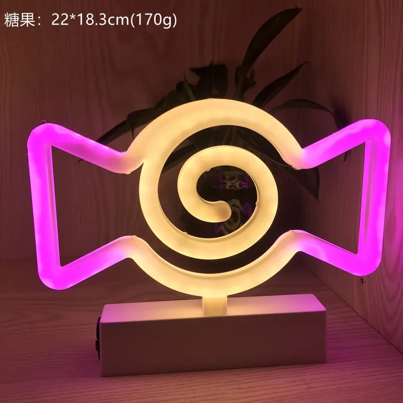 Halloween Decoration Neon Lights Witch Hat Candy Ghost Party Lamp for Bedroom Bar Coffee Decor Lighting Skull Baby Night Light