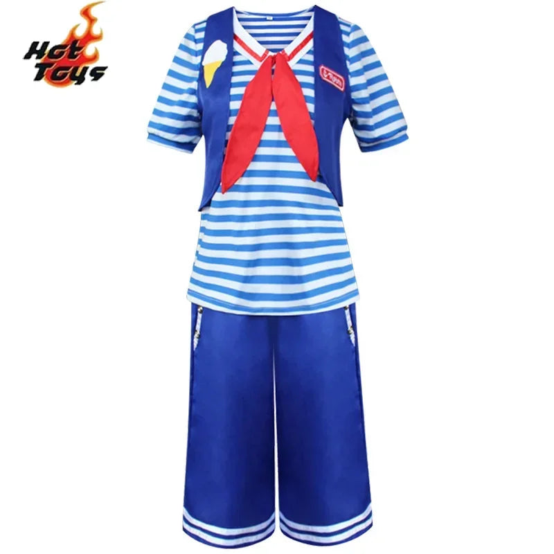 Halloween C.Steve Harrington Cosplay Costume pour adultes, chemise, pantalon, chapeau, glaçures, fête de carnaval