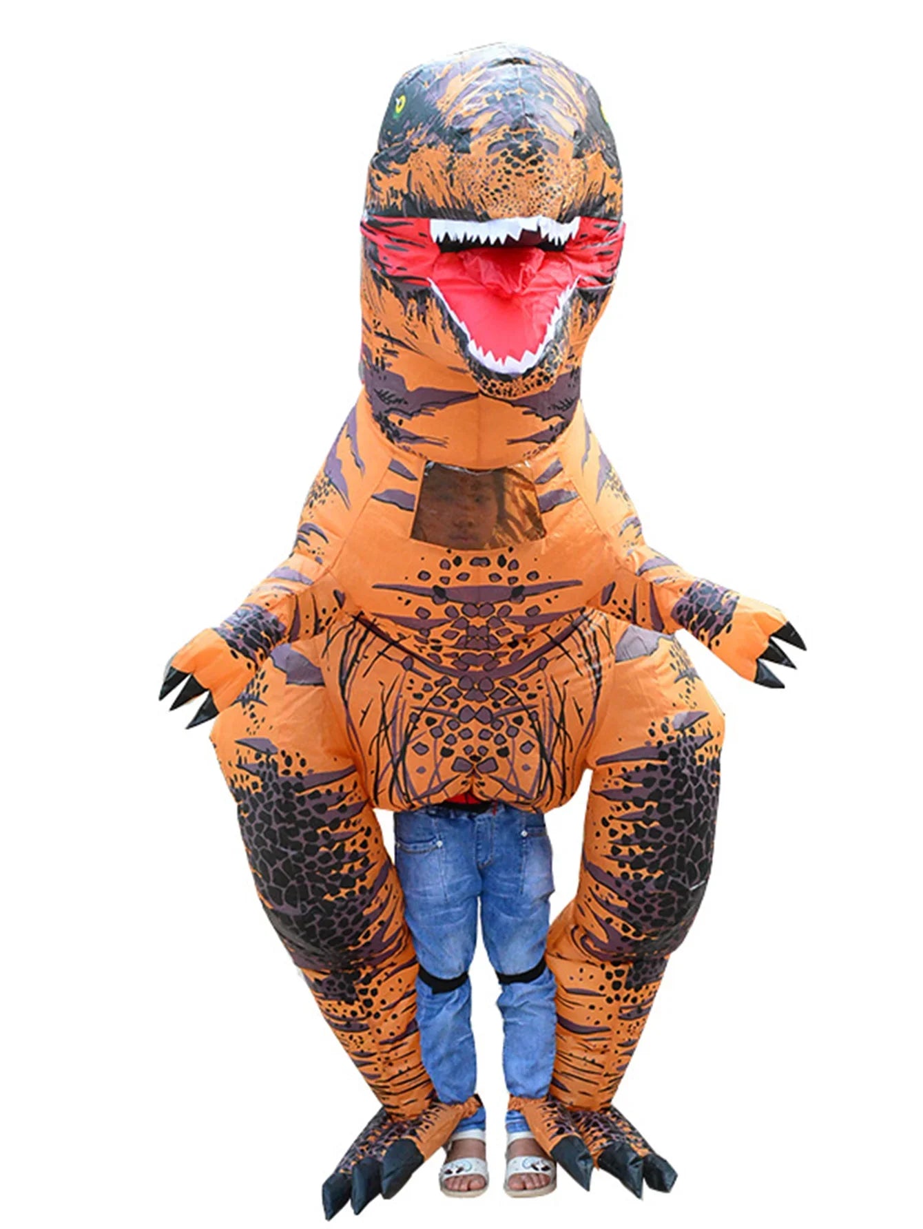 Halloween Dinosaur Inflatable Costume Party Fun Role Play Dinosaur Inflatable Mascot Costume