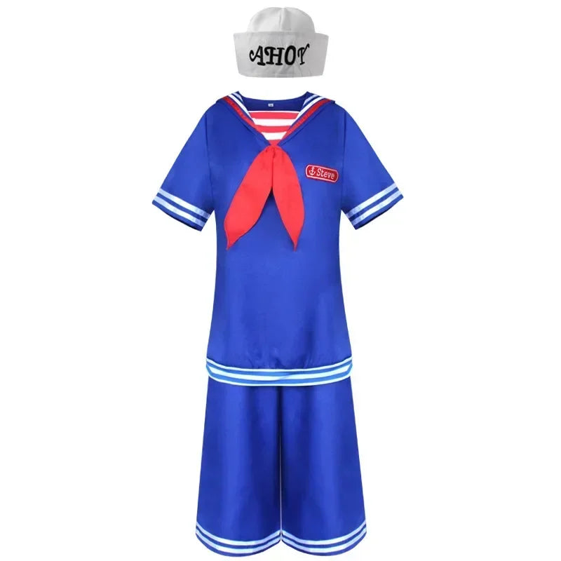 Halloween C.Steve Harrington Cosplay Costume pour adultes, chemise, pantalon, chapeau, glaçures, fête de carnaval